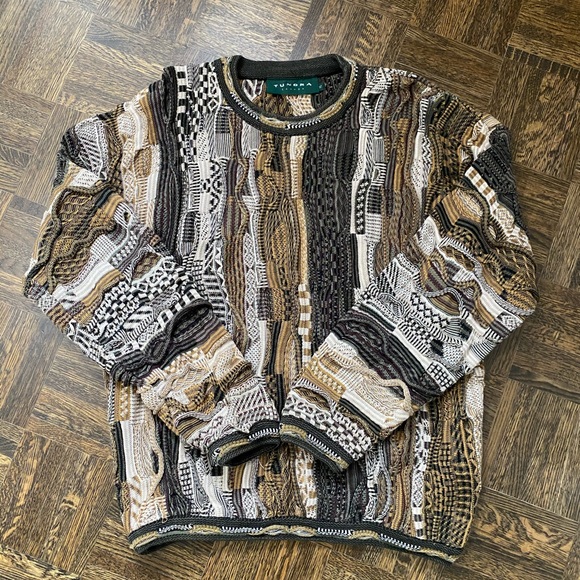 Tundra Sweaters - Tundra Canada coogi style knit sweater XL